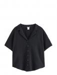 Lindex - Mom Crinkled Shirt - L&uuml;hikeste varrukatega - XL