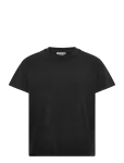 Weekday - Cap-Sleeved Boxy Cotton T-Shirt - L&uuml;hikeste varrukatega - S