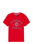 Tommy Jeans - Tjw Reg Varsity Crest Ss Tee - L&uuml;hikeste varrukatega - L