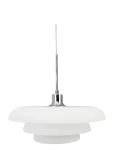 Dyberg Larsen - Ava Pendel D40 Opal/ Krom - Rippvalgustid - 40 CM