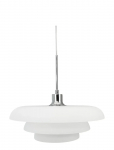 Dyberg Larsen - Ava Pendel D40 Opal/ Krom - Rippvalgustid - 40 CM