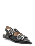 Ganni - Feminine Buckle Ballerinas - Madalad slingback-kingad - 35