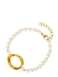By Jolima - Halo Bead Bracelet - P&auml;rlitega k&auml;ev&otilde;rud - ONE SIZE 20 cm