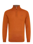 Morris - Merino John Zip - Half Zip Pullover - XL
