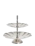 Lene Bjerre - Philine Centre Piece 19.5X19.5X23 Cm. Ant. Silver - Serveerimisvaagnad - 19.5X 23X 19.5CM