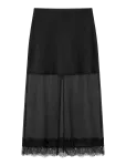 Topshop - Tsdena Organza Lace Hem Maxi Skirt Wvn - Maksiseelikud - 38