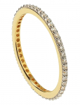 Syster P - Tiny Sparkle Ring Gold - S&otilde;rmused - 17.5 mm