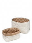 Cam Cam Copenhagen - Quilted Storage Basket, Set Of Two - Ocs - Rowan - Hoiukorvid - ONE SIZE