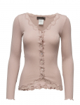 Rosemunde - Rwbabette Silk Ls V-Neck Lace Cardi - Kardiganid - XL
