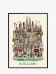 Martin Schwartz - Barcelona Standard Poster - Linnad ja kaardid - 50X70CM