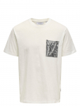 ONLY & SONS - Onsperry Life Reg Leaf Ss Pockettee Noos - L&uuml;hikeste varrukatega - S