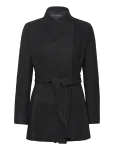 French Connection - Platform Felt Crossover Coat - Villased jakid - L