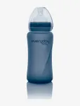 Everyday Baby - Glass Baby Bottle Heat Sensing Healthy + Blueberry 240Ml - Lutipudelid - 240 ml