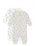 Pippi - Nightsuit -Zipper (2-Pack) - Pidžaama kombinesoonid - 62
