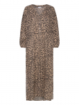 Coster Copenhagen - Dress With Placket In Leo Print - P&otilde;lveni ja midi - 34