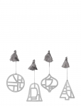 Broste Copenhagen - Fili Ornaments - J&otilde;ulukuulid ja kuuseehted - ONE SIZE