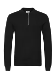Lindbergh - Ecovero L/S Zip Polo - Pikkade varrukatega kootud polos&auml;rgid - M