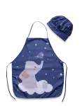 BrandMac - Kids Apron + Hat Nb 2015 Elephant Blue - P&otilde;lled - ONE SIZE
