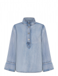 My Essential Wardrobe - Hilmamw 171 Boxy Blouse - Teksas&auml;rgid - 34