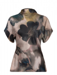 Malina - Otilia Draped Half Polo Top - L&uuml;hikeste varrukatega - M