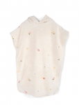 Filibabba - Embroidered Beach Poncho Gots - Ocean Blossom - Vannipont&scaron;od - ONE SIZE