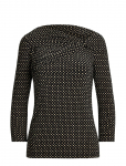 Lauren Ralph Lauren - Geo-Print Jersey Off-The-Shoulder Top - Pikkade varrukatega - XL