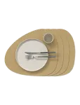 LIND DNA - 4-Set Table Mat Curve L Corduroy - Lauamatid - 37X44CM