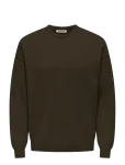 ONLY & SONS - Onsjob Rlx Ls Boucle Crew Knit - Dressipluusid - M