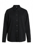 Vila - Vikiki L/S Denim Shirt Blk - Teksas&auml;rgid - 44