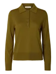Selected - Slwthea Ls Knit Merino Collar Neck Noos - Džemprid - XS