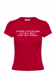 Weekday - Boxy Printed Short-Sleeved T-Shirt - L&uuml;hikeste varrukatega - XS