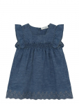 Minymo - Dress Ss Chambray - Varrukateta vabaajakleidid - 92