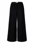 Selected - Slwluisa Mw Wide Linen Blend Pant Noos - Lai jalg - 44
