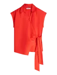 Tommy Hilfiger - Linen Knot Ns Top - Varrukateta - 32
