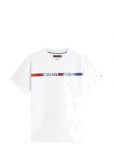 Tommy Hilfiger - Brand Love  Stripe Tee - L&uuml;hikeste varrukatega - M