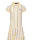 Ralph Lauren Kids - Striped Oxford Mesh Polo Dress - L&uuml;hikeste varrukatega vabaajakleidid - 154-158