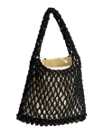 Pipol's Bazaar - Maria Net Bag Black - Rannakotid - ONE SIZE