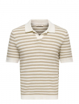 ONLY & SONS - Onsserge Reg Ss Split Neck Knit - L&uuml;hikeste varrukatega kootud polos&auml;rgid - XL