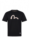 Evisu - Hand Brush Seagull Printed Ss Tee - L&uuml;hikeste varrukatega - M