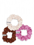 SUI AVA - 3-Pack Ruched Ribbon Scrunchies - Juuksekummid - 3-PACK