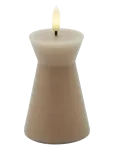 Sirius Home - Nordisk Skulptur, Sille Kegle &Oslash;6,5X10 Cm, Light Caramel - LED-k&uuml;&uuml;nlad - ONE SIZE