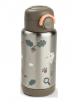 Done By Deer - Insulated Straw Bottle Tiny Trails Sand 340 Ml - Nokaga tasssid - &Oslash; 7.5X 19CM