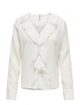 ONLY - Onlisa Ls V-Neck Frill Top Wvvn - Pikkade varrukatega - XS