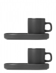 Blomus - Set Of 2 Espresso Cups - 0,05 L, &Oslash; 5 Cm - Pilar - Agave Green - Espressotassid - L 14.2CM