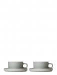 Blomus - Set Of 2 Tea Cups - 0,2 L, &Oslash; 9 Cm - Pilar - Mirage Gray - Teetassid - &Oslash; 14.4CM