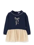 Boboli - Knitwear Combined Dress For Girl -Bci - Pikkade varrukatega vabaajakleidid - 86