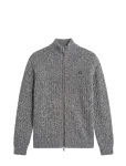 Calvin Klein Jeans - Ls Vertical Texture Cttn Fz Swtr - Lukuga džemprid - XS