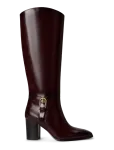 Lauren Ralph Lauren - Raelynn Glazed Leather Tall Boot Heel - P&otilde;lveni saapad - 39