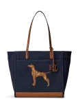 Lauren Ralph Lauren - Dog-Embroidered Large Cameryn Tote Bag - Kandekotid - ONE SIZE