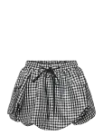 Ganni - Crinkled Taffeta Check Mini Bubble Skirt - L&uuml;hikesed seelikud - 38
